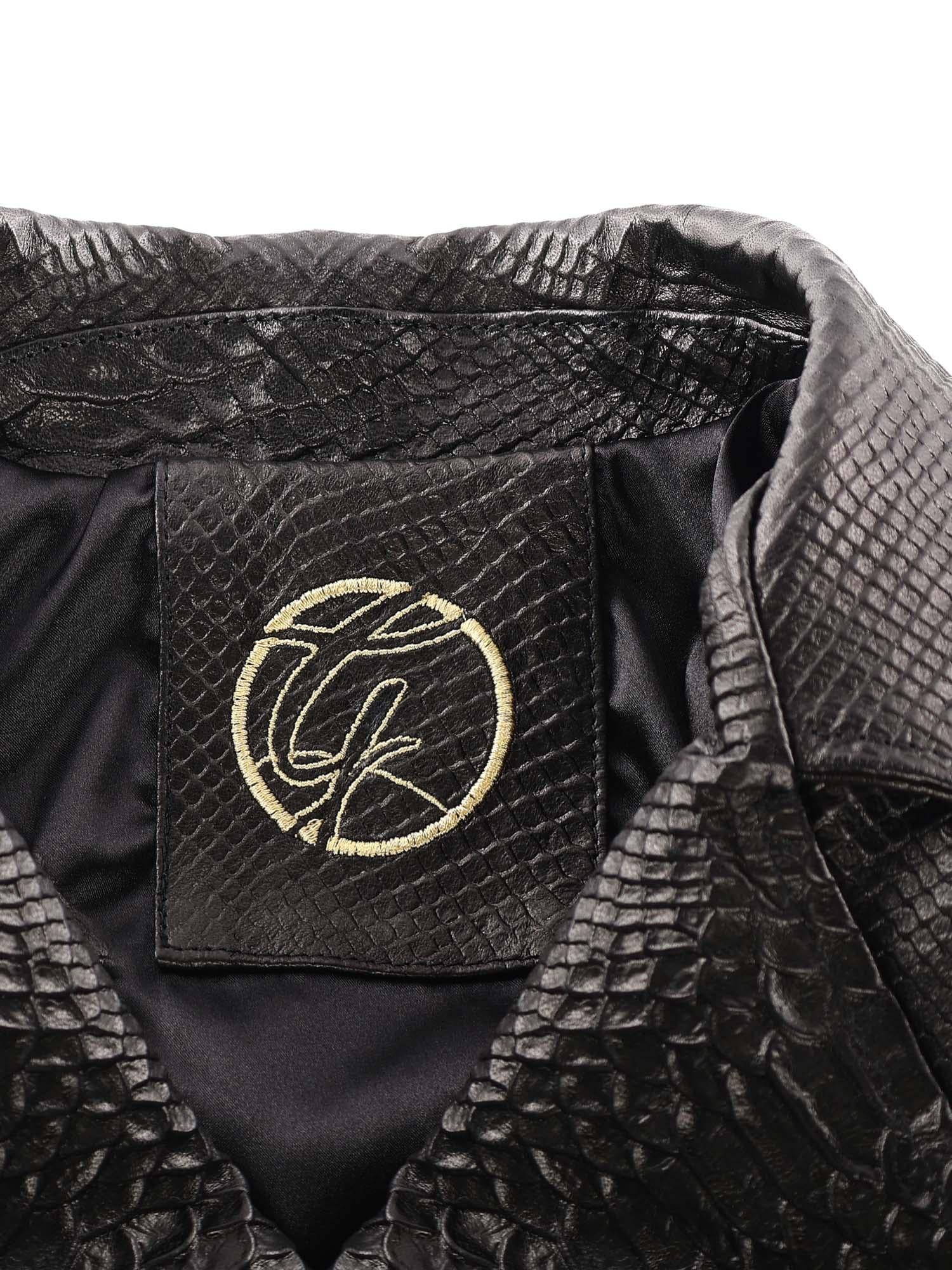 Giubbotto Push in pelle PUSH IT PYTHONNERO GIULIANO GALIANO 