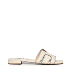 Sandali flat Holly in pelle 755Z10VK OFF WHITE BIBI LOU 
