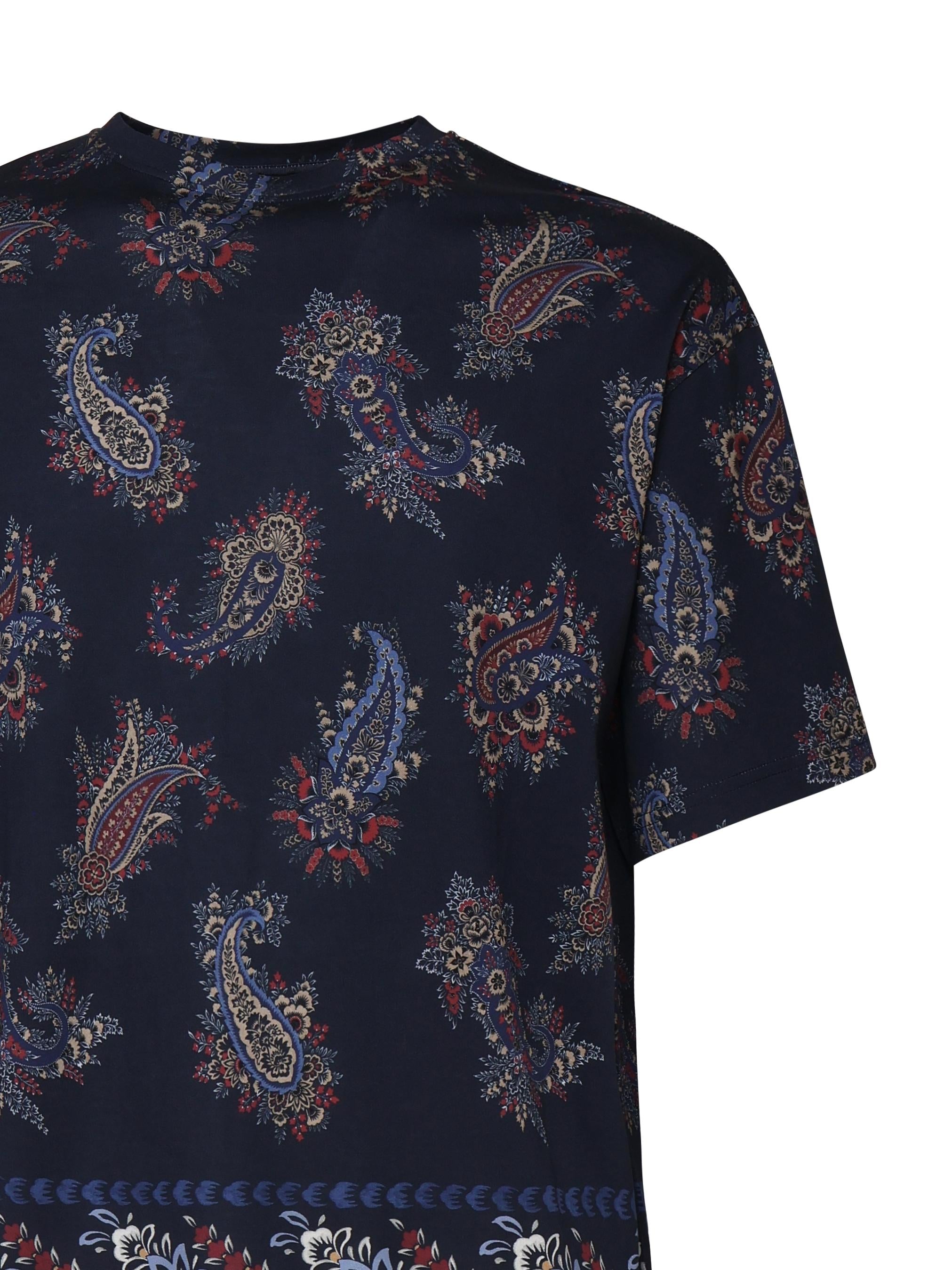 T-shirt in cotone Fantasia MRMA0004 AJ055X0883 ETRO 