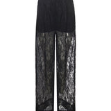 Pantaloni ampi in pizzo 105501 A2R7Z99 PINKO 
