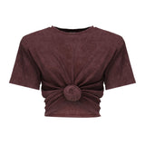 T-shirt cropped annodata<BR/> 3447250000027  MAGDA BUTRYM 