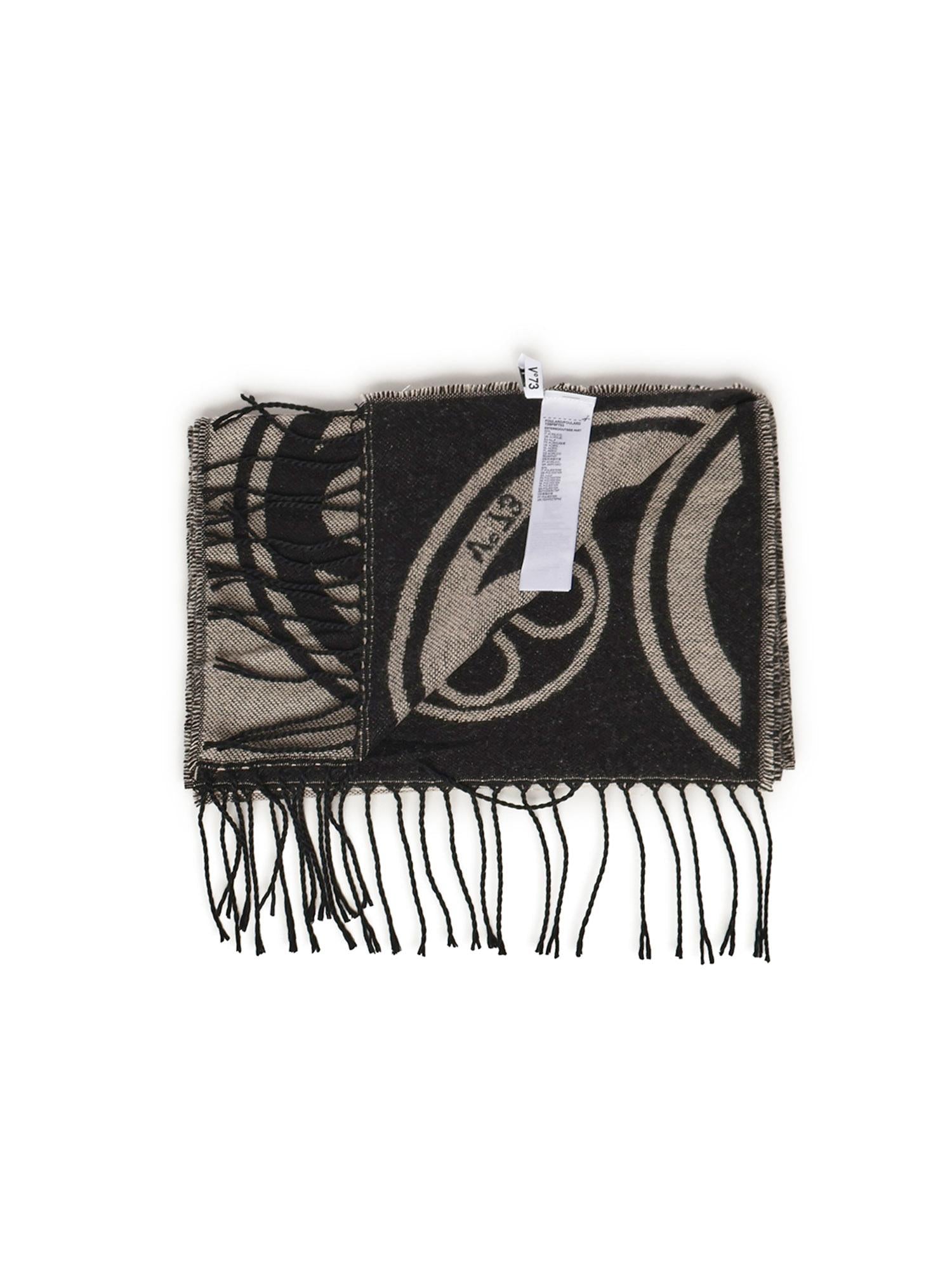 Sciarpa caroline jacquard 73SP8FT03 CAROLINENATURALE/NERO V° 73 