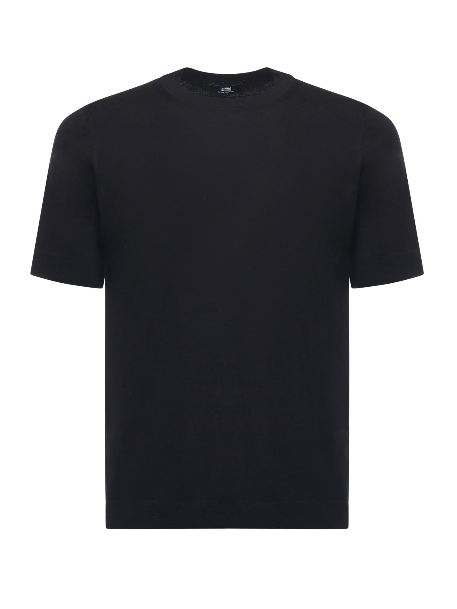 T-shirt in merinos FE6315C 3002 ALPHA STUDIO 