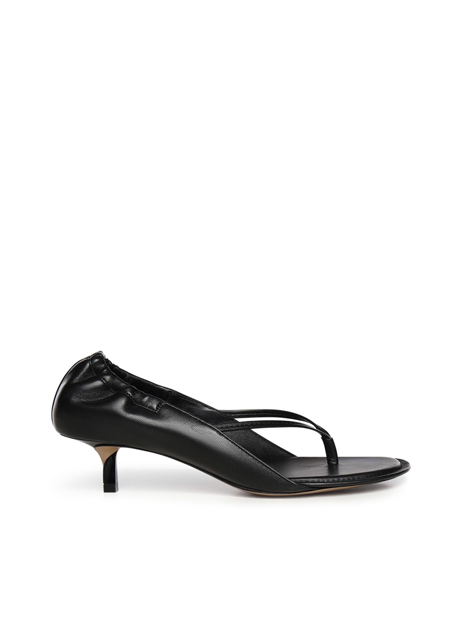 Sandali infradito con tacco in nappa FOW00204AC27L26 990 JACQUEMUS 
