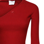 Top in maglia coste con cut-out 424MT0364FI0001 4031 COURREGES 