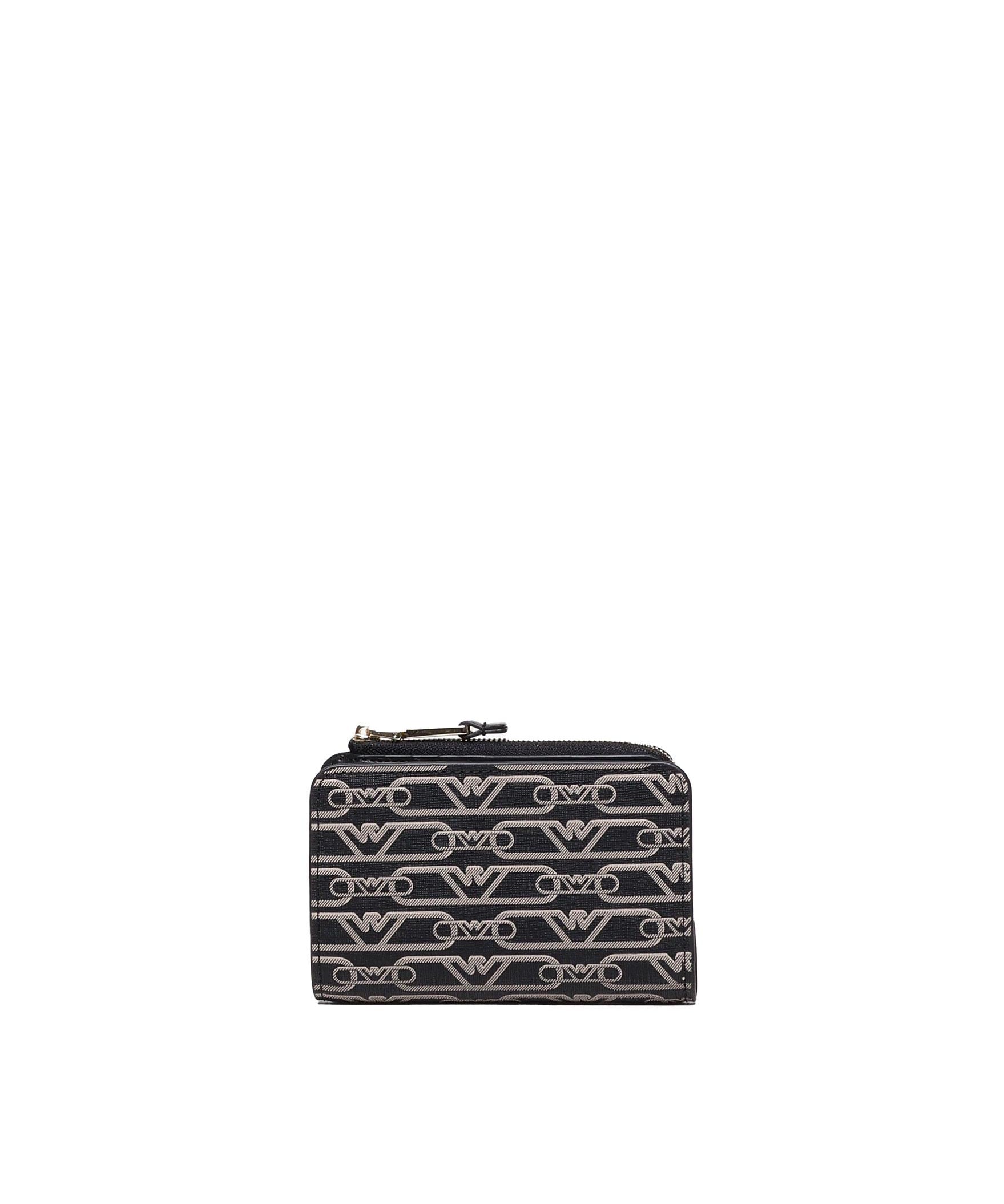 Portafoglio zip around in tessuto con logo jacquard EW000369 AF11951FC033 EMPORIO ARMANI 