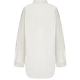 Camicia Classica in popeline di seta e organza di cotone 872318 TUM189000 BALENCIAGA 