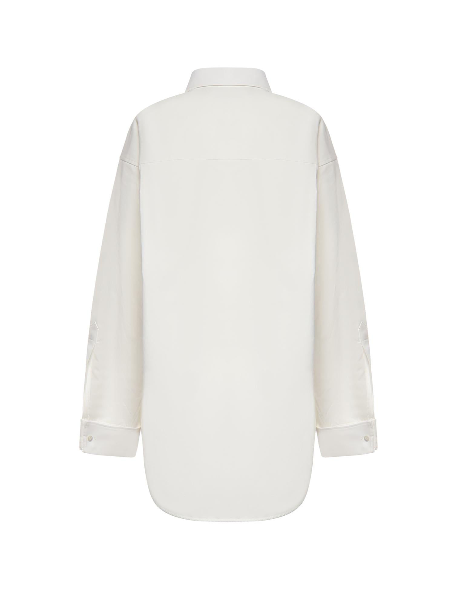 Camicia Classica in popeline di seta e organza di cotone 872318 TUM189000 BALENCIAGA 