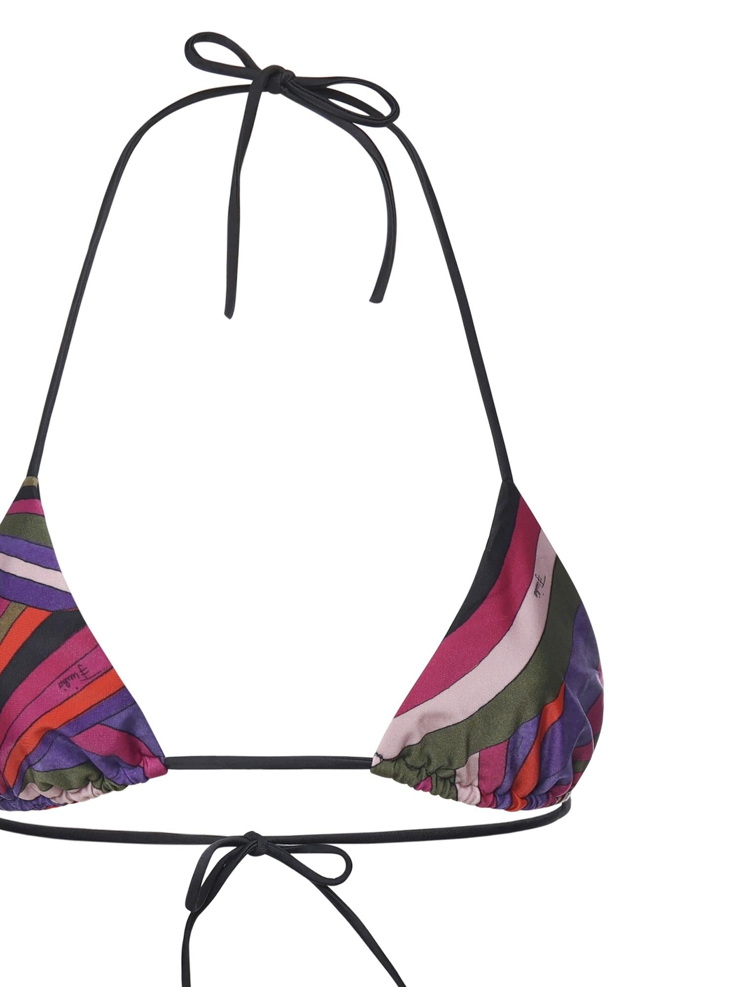 Top bikini a triangolo con stampa Iride 5UMX22 5U755011 PUCCI 