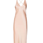 Abito sottoveste in seta di soia 797614 Y001W5697 SAINT LAURENT 