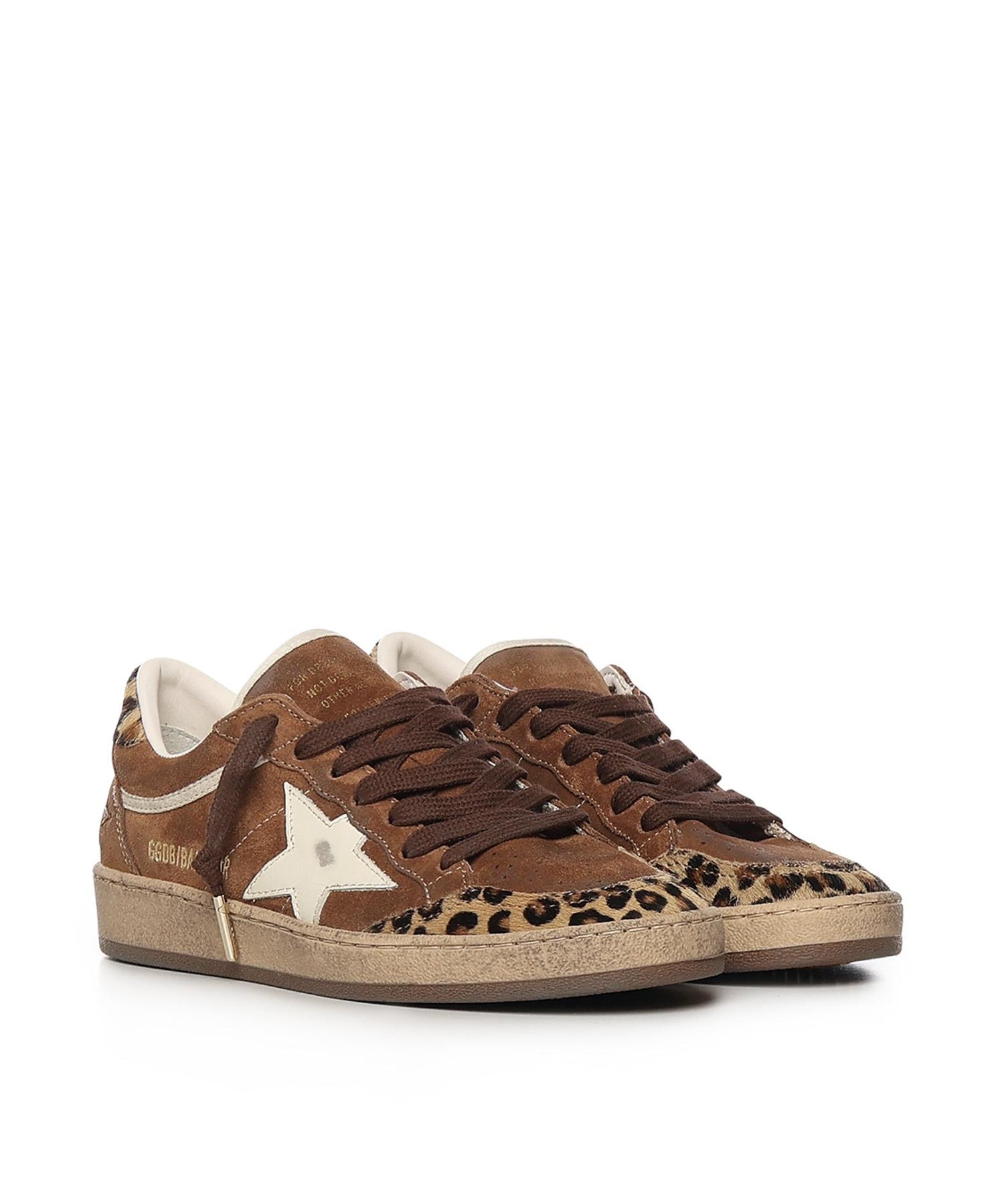 Sneaker Ball Star in pelle<BR/> GWF00117 F00806455732 GOLDEN GOOSE 