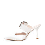 Mules Alena in satin ALENA RASOBIANCO GIULIANO GALIANO 