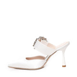 Mules Alena in satin ALENA RASOBIANCO GIULIANO GALIANO 