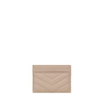 Portacarte Cassandre matelassé in grain de poudre 423291 BOW012721 SAINT LAURENT 