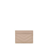 Portacarte Cassandre matelassé in grain de poudre 423291 BOW012721 SAINT LAURENT 
