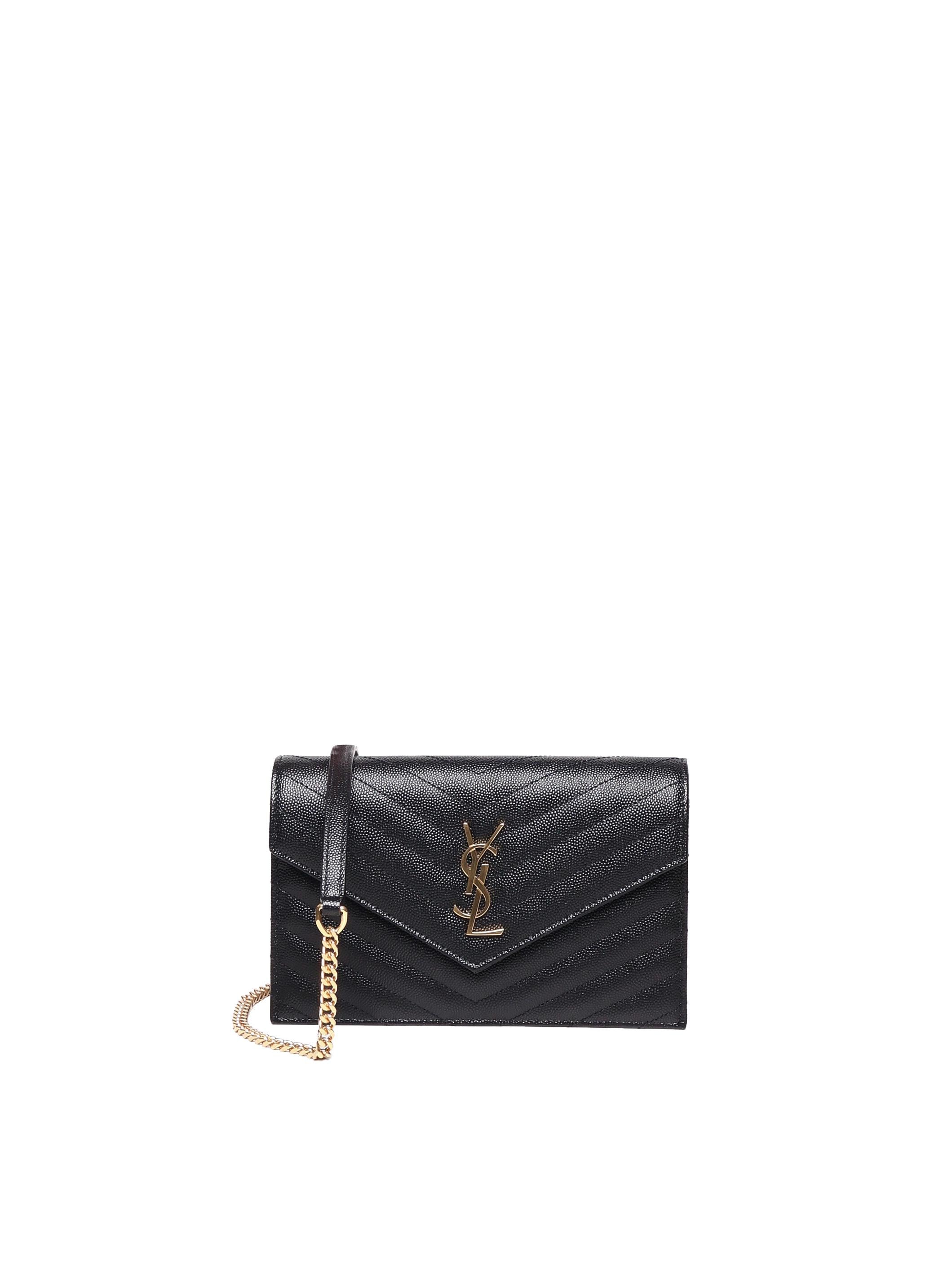Pochette envelope con catena cassandre 742920 BOW011000 SAINT LAURENT 
