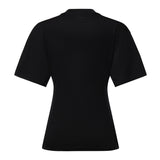 T-shirt con stampa logo in cotone 226JTS168JS0233 9999 COURREGES 