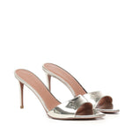 Mule Alixia in pelle specchio<BR/> ALIXIA80 SPECCHIOPLATINO GIULIANO GALIANO 