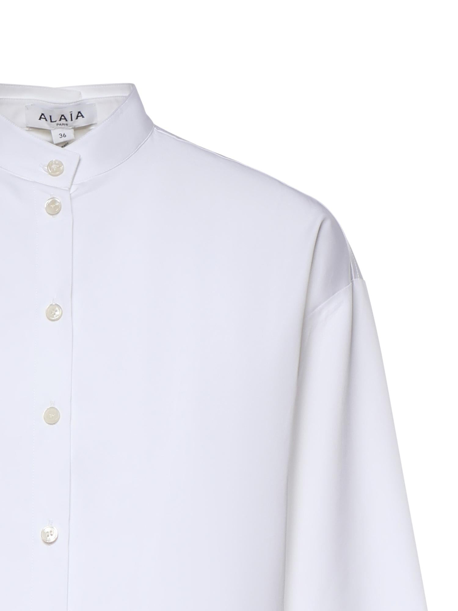 Camicia in popeline di cotone AA9C1010T611C 000 ALAIA 