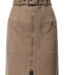 Gonna lunga in cover misto lana G616 WS0117DXXX728 DONDUP 
