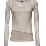 Maglia girocollo grigia 104653 A2CLIIA PINKO 