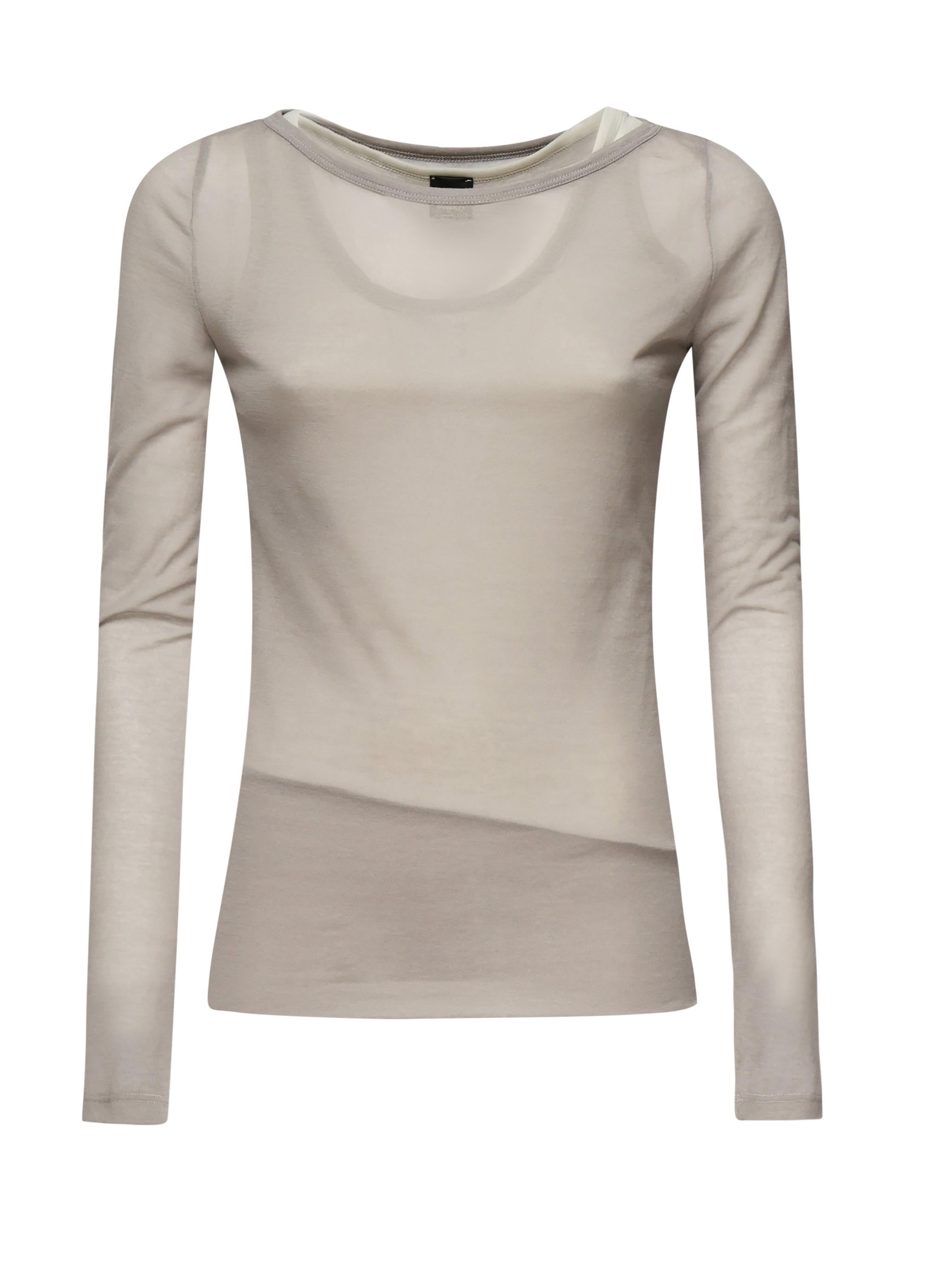 Maglia girocollo grigia 104653 A2CLIIA PINKO 