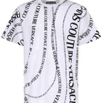 T-shirt in jersey di cotone con stampa 80GAH6R0 JS555L02 VERSACE JEANS COUTURE 