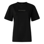 T-shirt More Strass Less Stress in cotone 105526 A33SZ99 PINKO 
