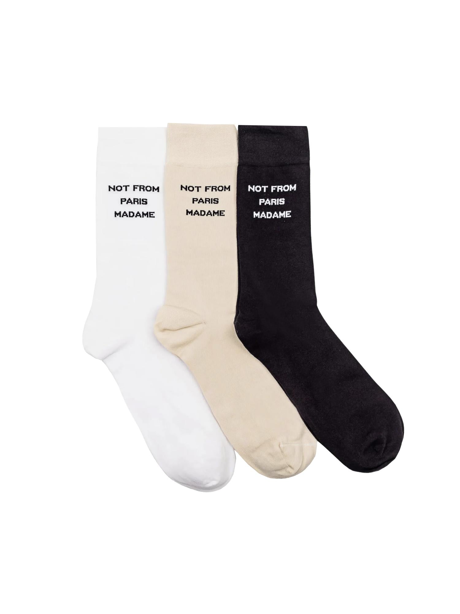 Set di 3 paia di calzini in misto cotone PERMSK101CO024 MC Drôle de Monsieur 