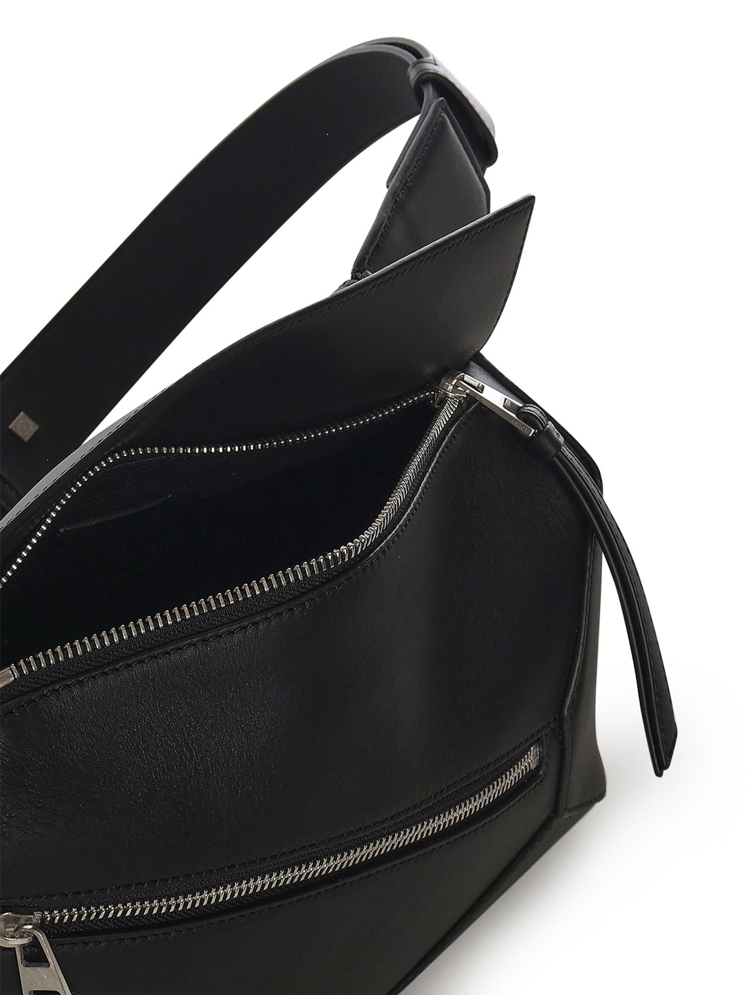Marsupio Puzzle Edge piccolo in pelle<BR/> B510SEBX02 1100 LOEWE 