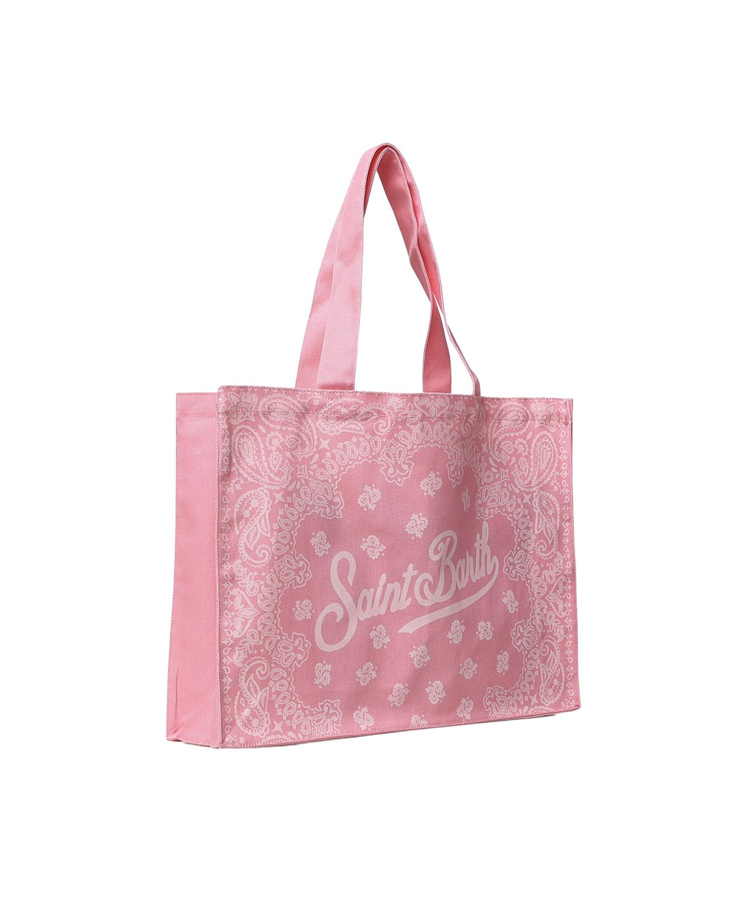 Borsa Essential in denim con stampa bandana EBAGN006 09194L MC2 SAINT BARTH 