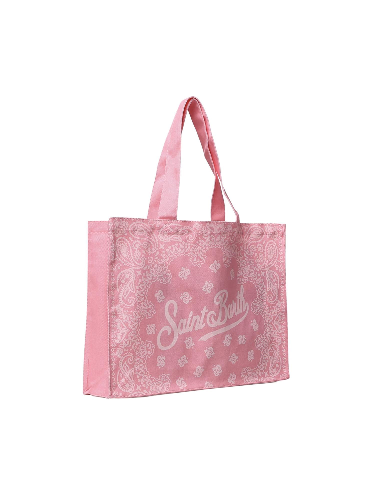Borsa Essential in denim con stampa bandana EBAGN006 09194L MC2 SAINT BARTH 
