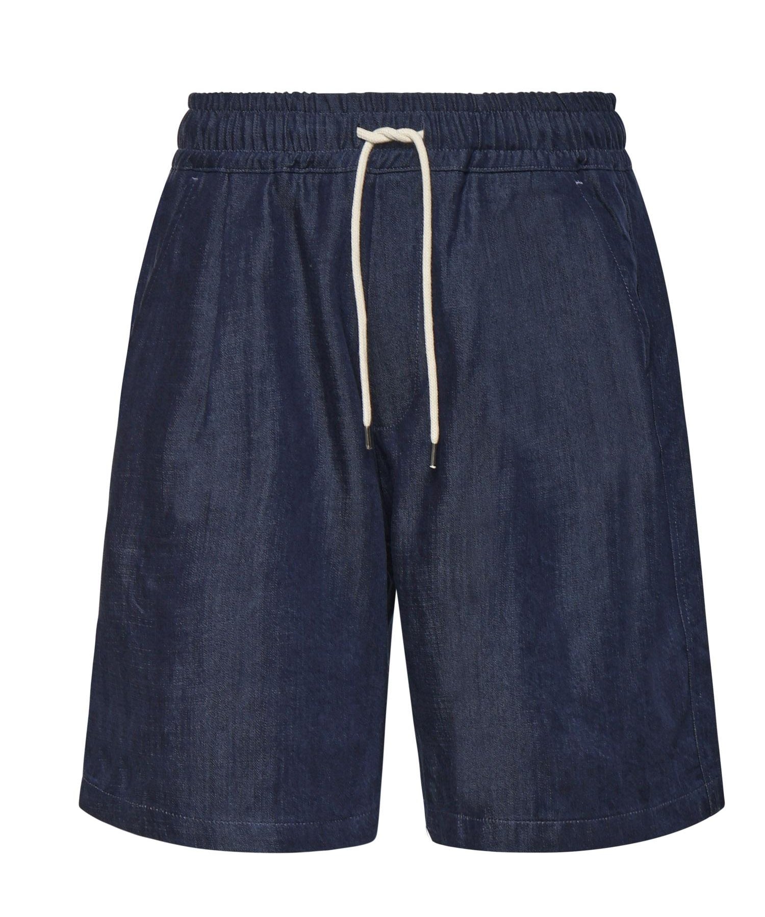 Short Casablanca in lyocell 026SH088DE BLU SCURO WOC 