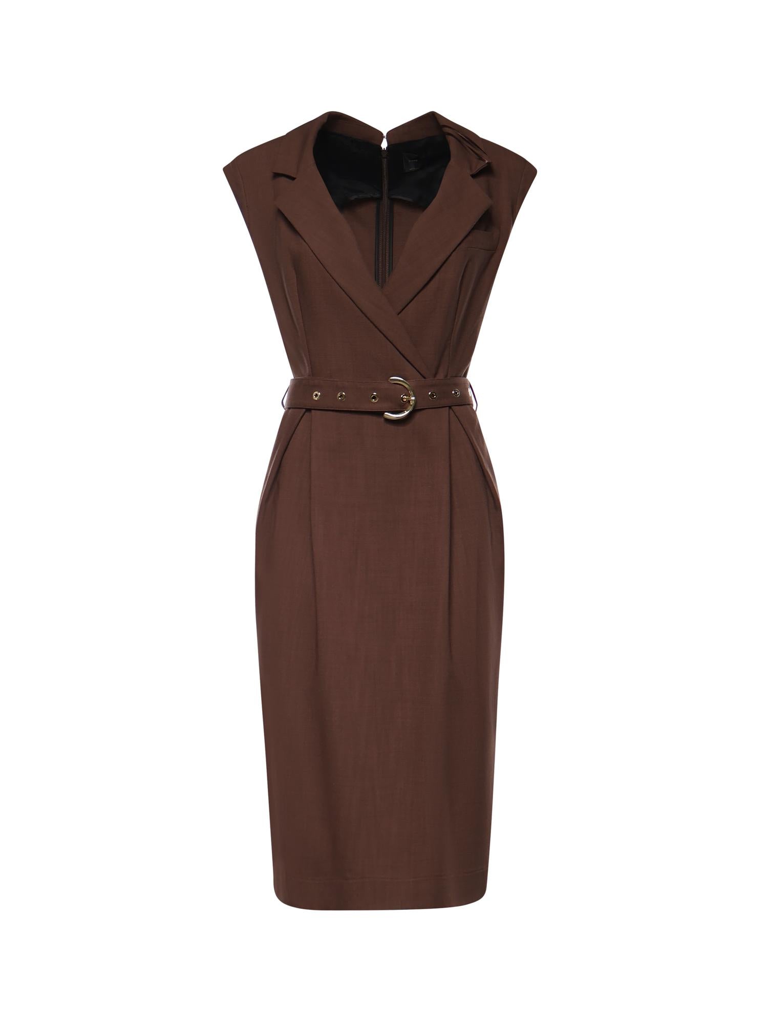 Abito midi a portafoglio con cintura 106565 A2W6L78 PINKO 