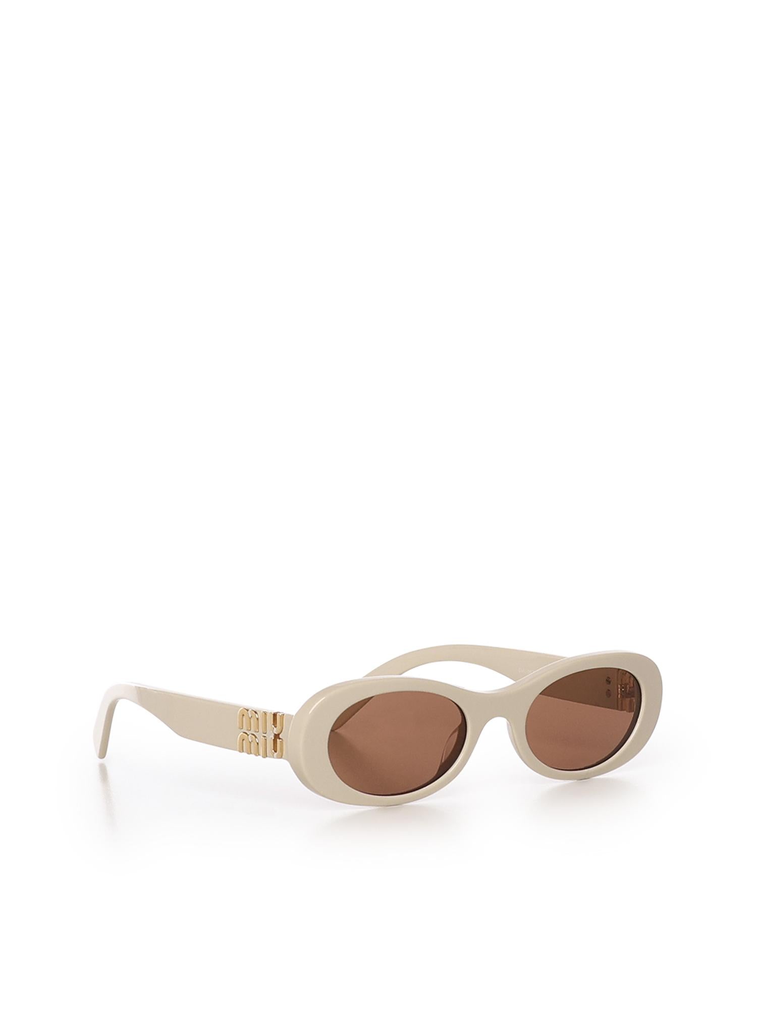 Occhiali da sole con logo MU06ZS 21D90Q50 MIU MIU 