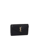 Pochette con catena Cassandre in pelle grain de poudre 377828 BOW011000 SAINT LAURENT 
