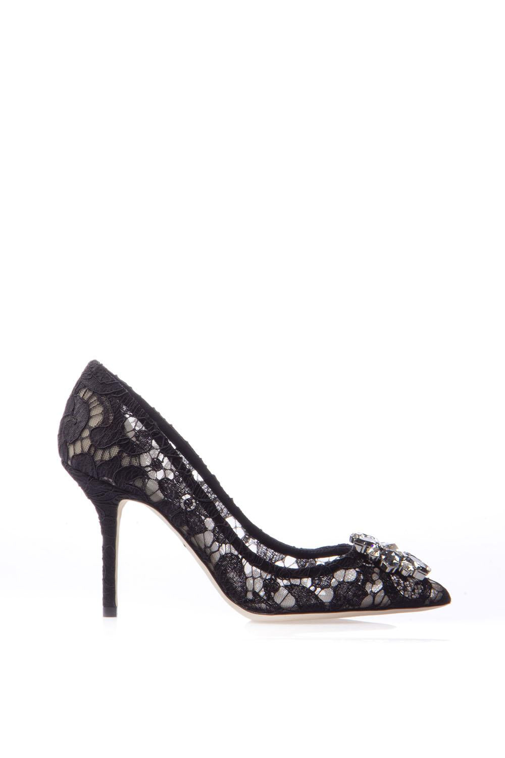 Décolleté Rainbow in pizzo con broche<BR/> CD0101 AL19880999 DOLCE & GABBANA 