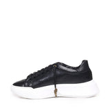 Sneakers Nemesis in nappa con stampa pitone NEMESIS2 PYTHONBLACK GIULIANO GALIANO 