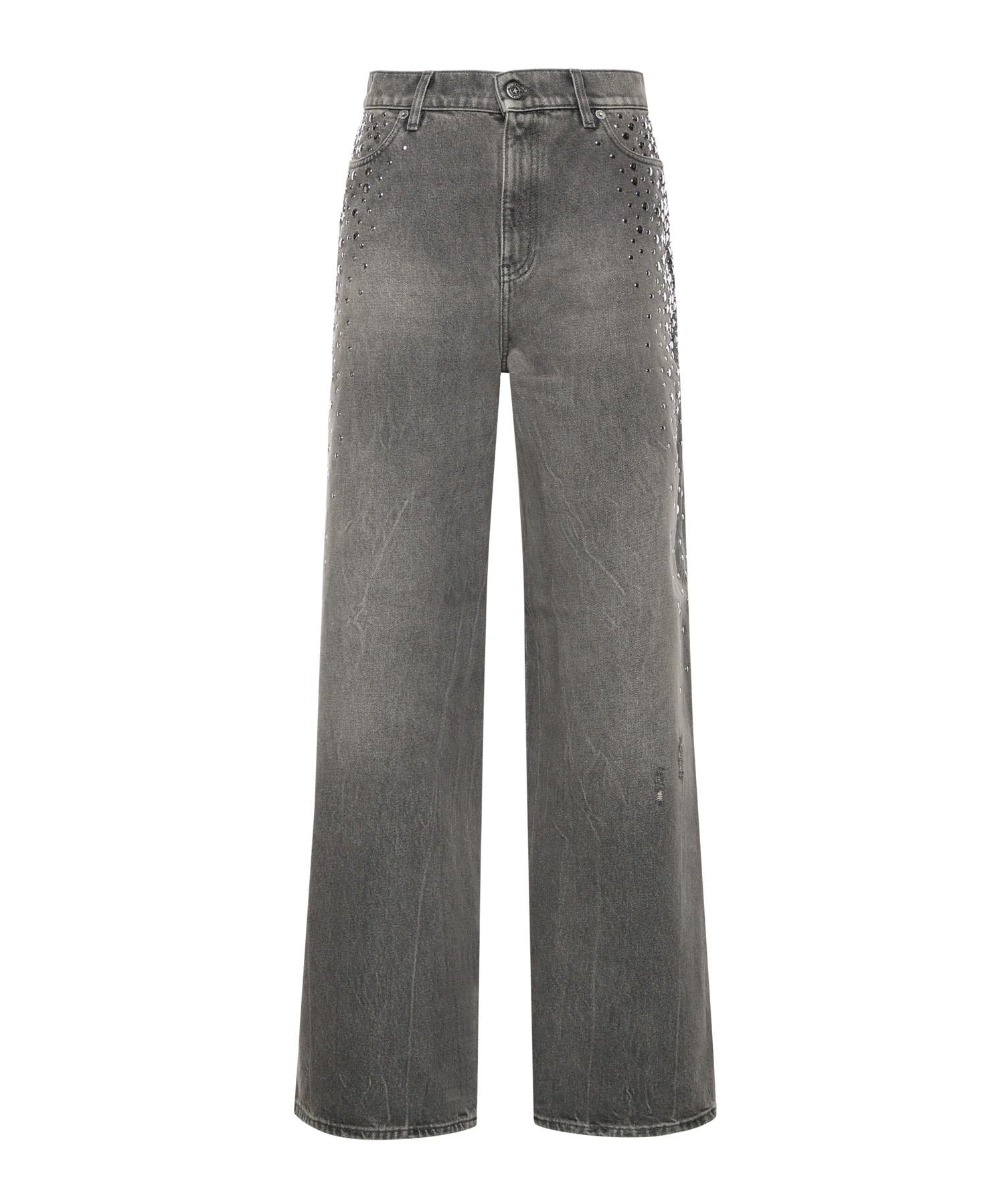 Jeans Melody in denim con borchie GWP02079 P00234860100 GOLDEN GOOSE 