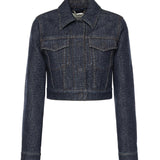 Giacca in denim FF jacquard FLF834 AW82F1UKI FENDI 