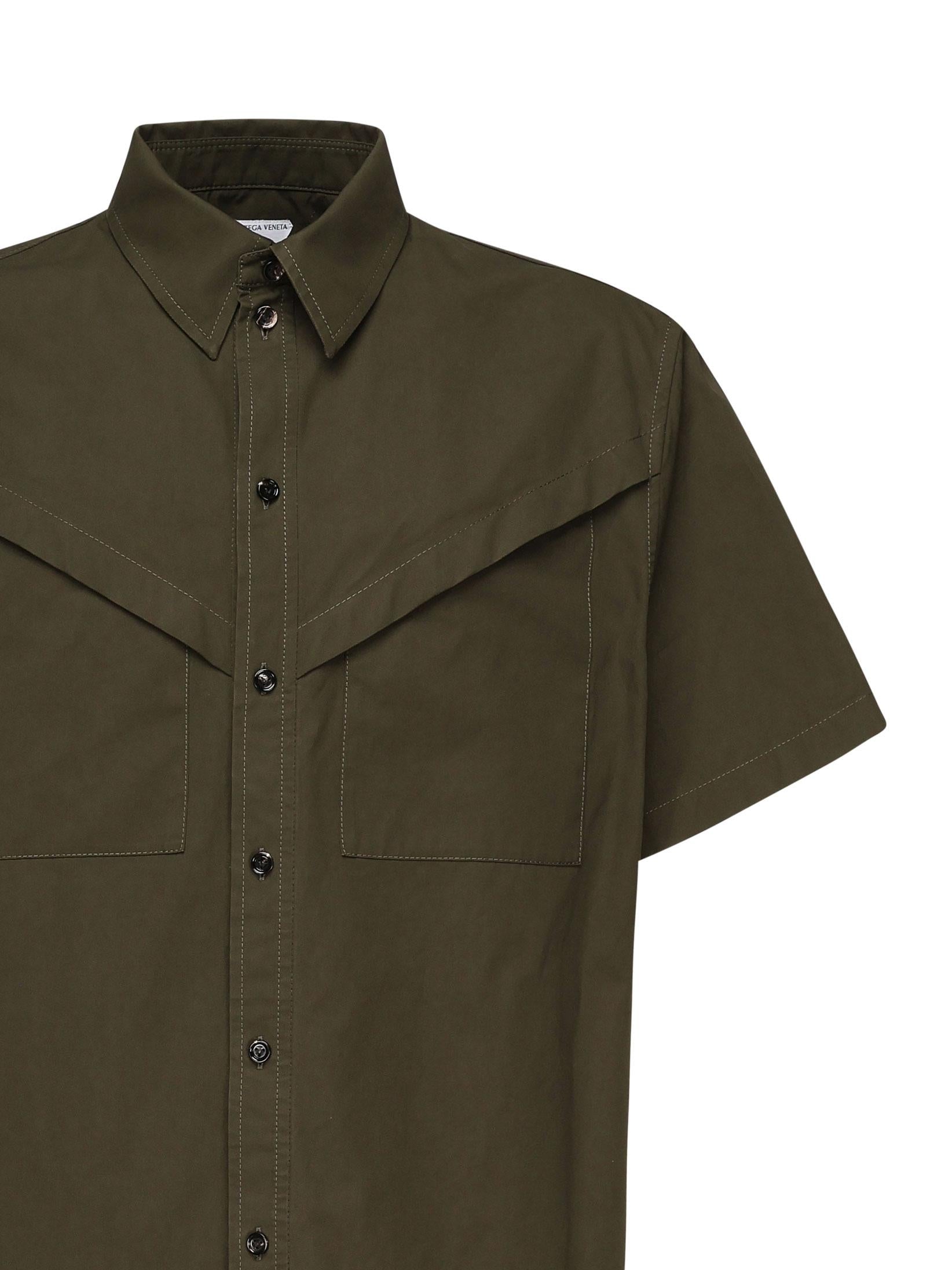 Camicia in twill di cotone leggero 816765 V4CS03359 BOTTEGA VENETA 