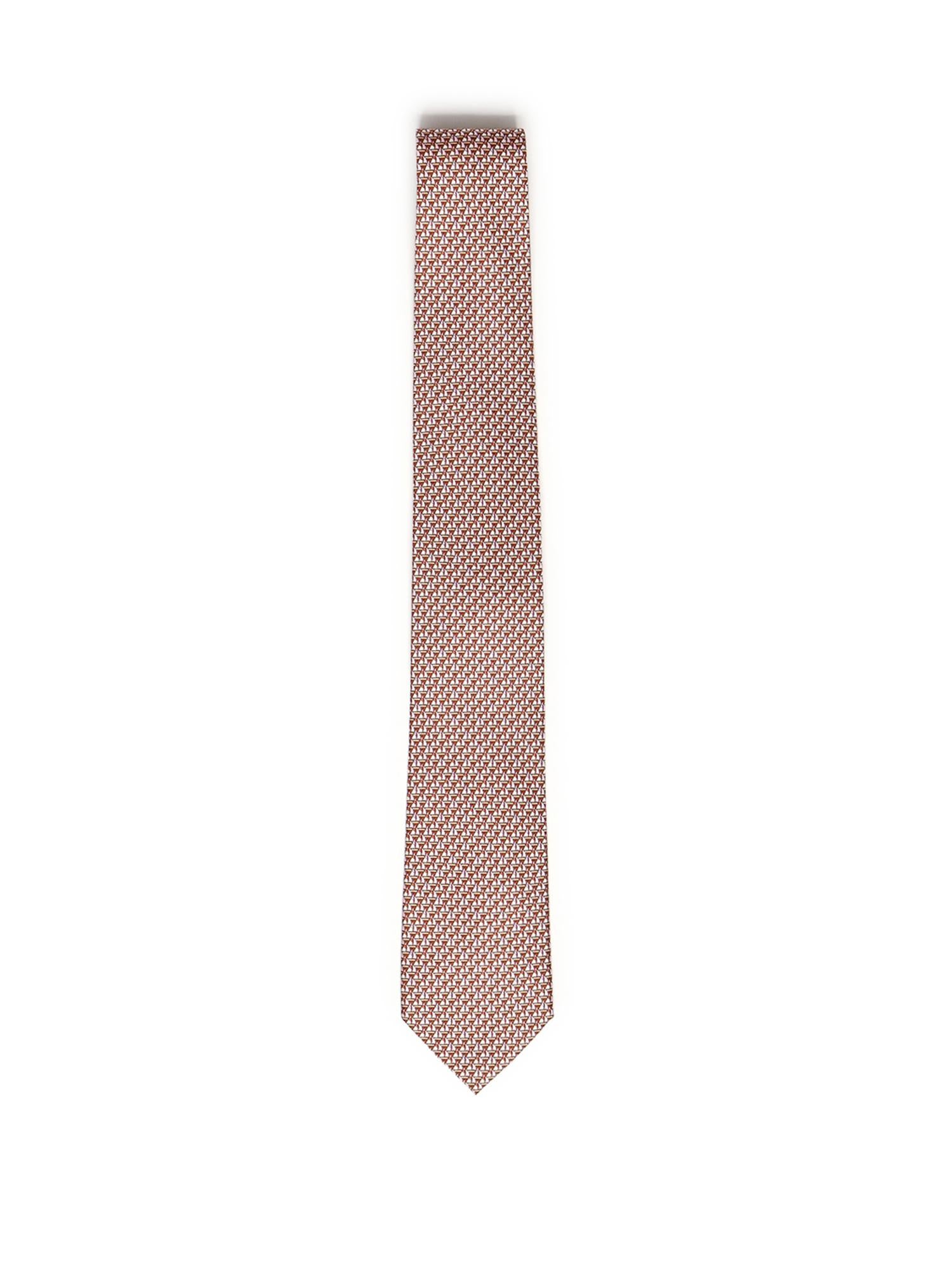 Cravatta in seta con stampa 351291 785569005 FERRAGAMO 