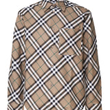 Camicia vintage check in misto lana 8095342 C1202 BURBERRY 