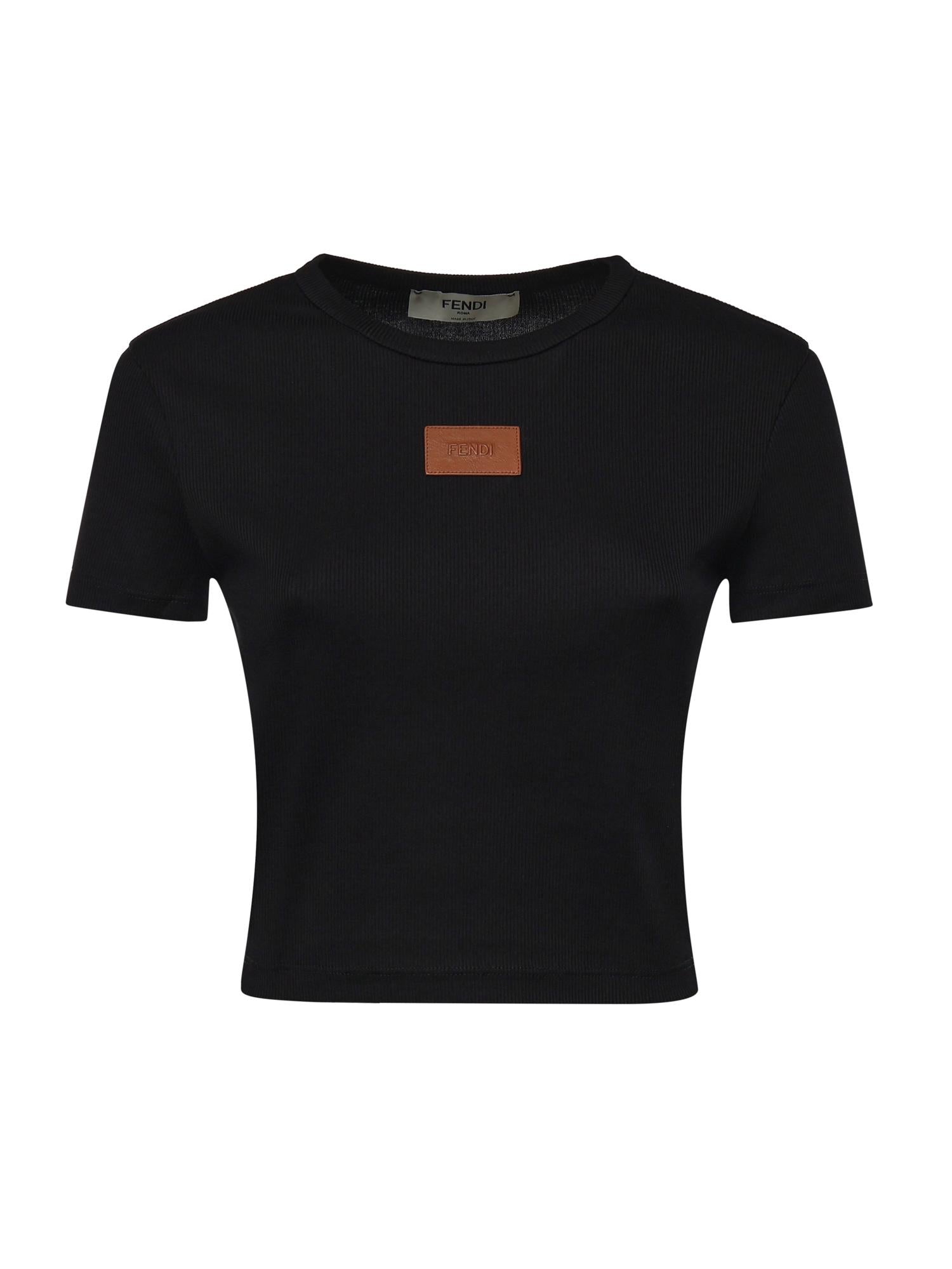 Top in cotone con logo FS8110 AW87F0GME FENDI 