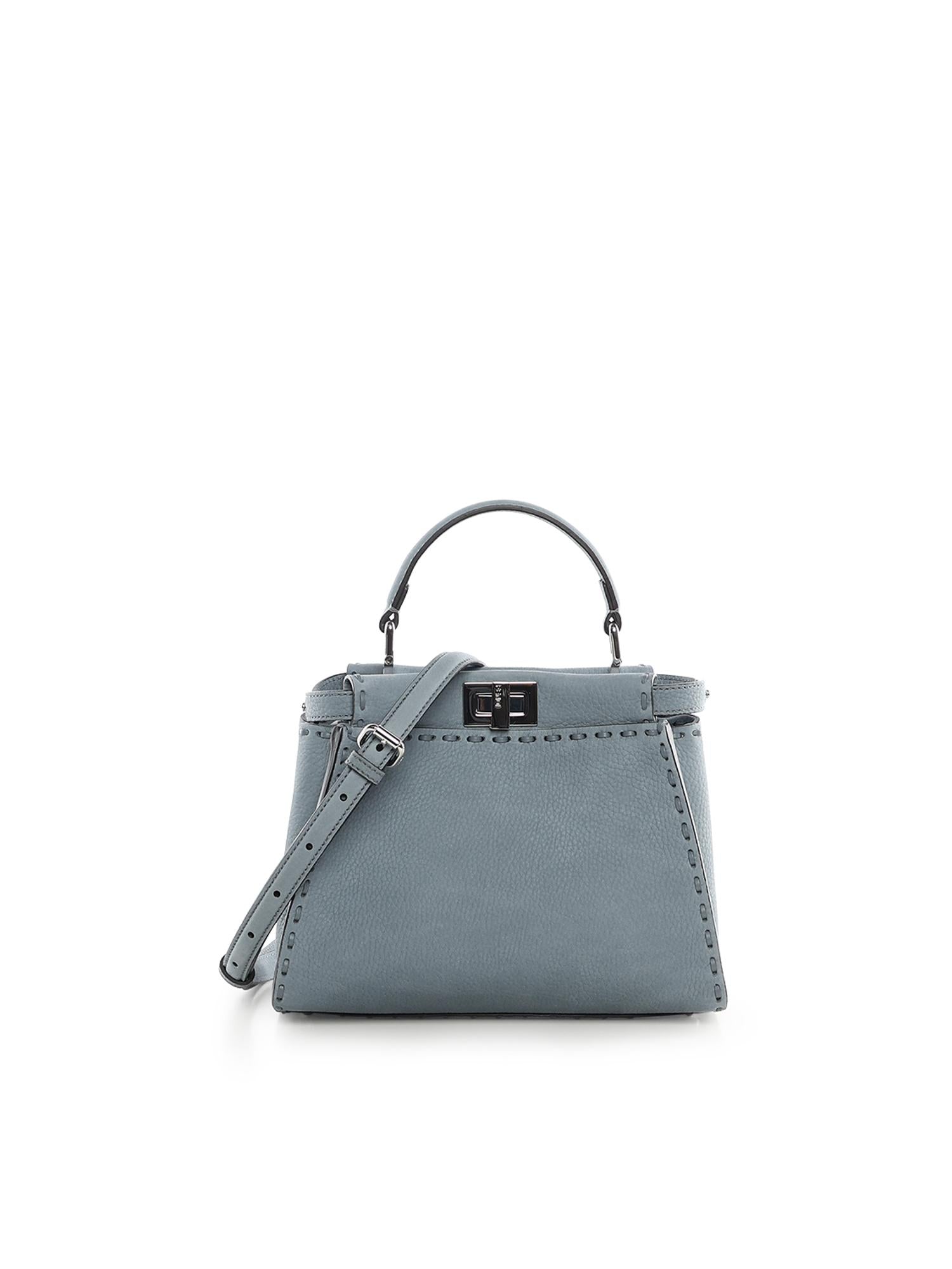 Borsa Peekaboo Mini in nabuk 8BN244 AVQQF1USY FENDI 