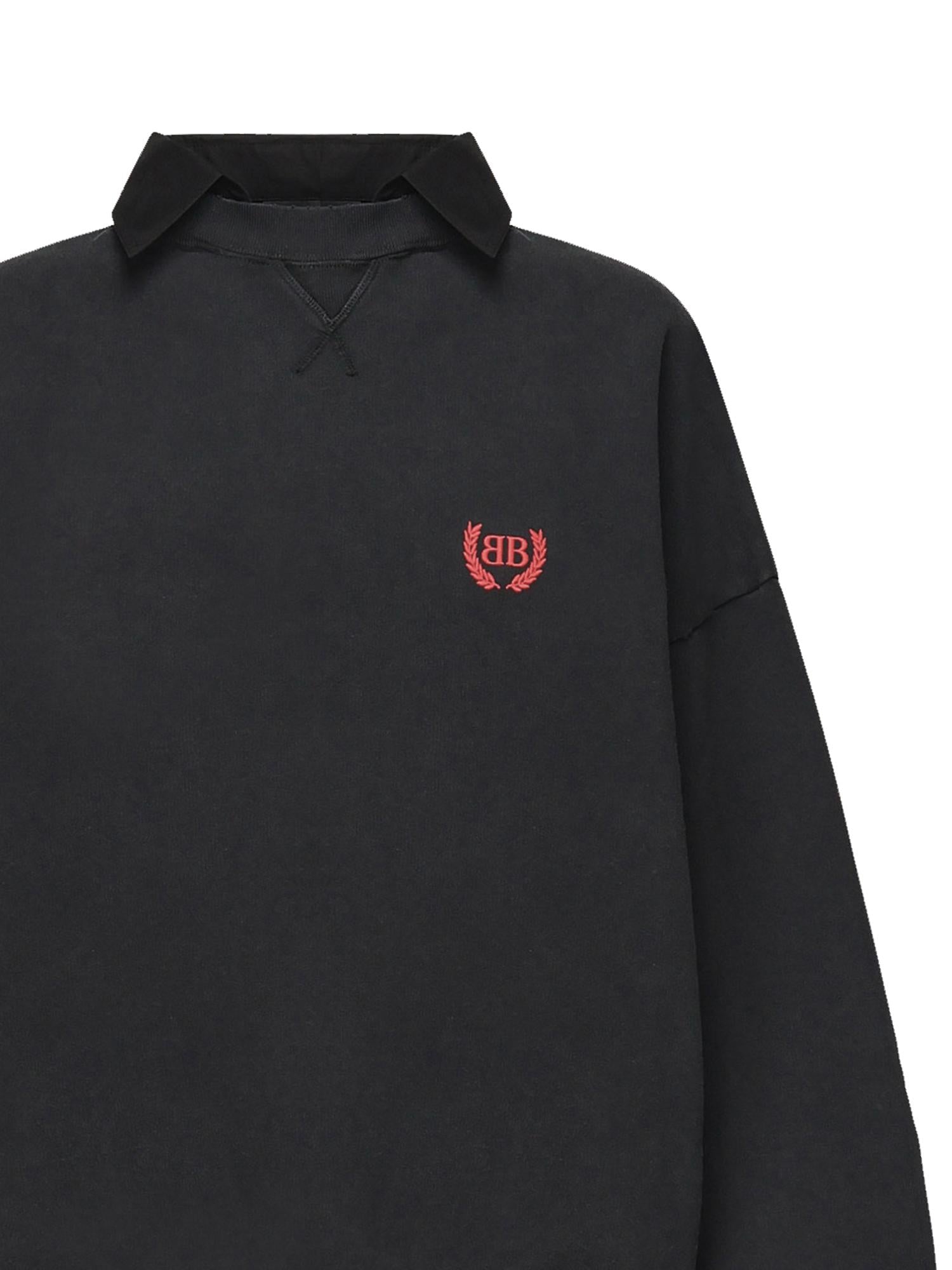Felpa con logo<BR/> 837035 TSVC61041 BALENCIAGA 