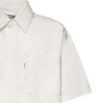 Camicia in cotone con stampa SH003005 LIGHT GREY BONSAI 