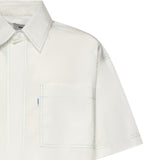 Camicia in cotone con stampa SH003005 LIGHT GREY BONSAI 