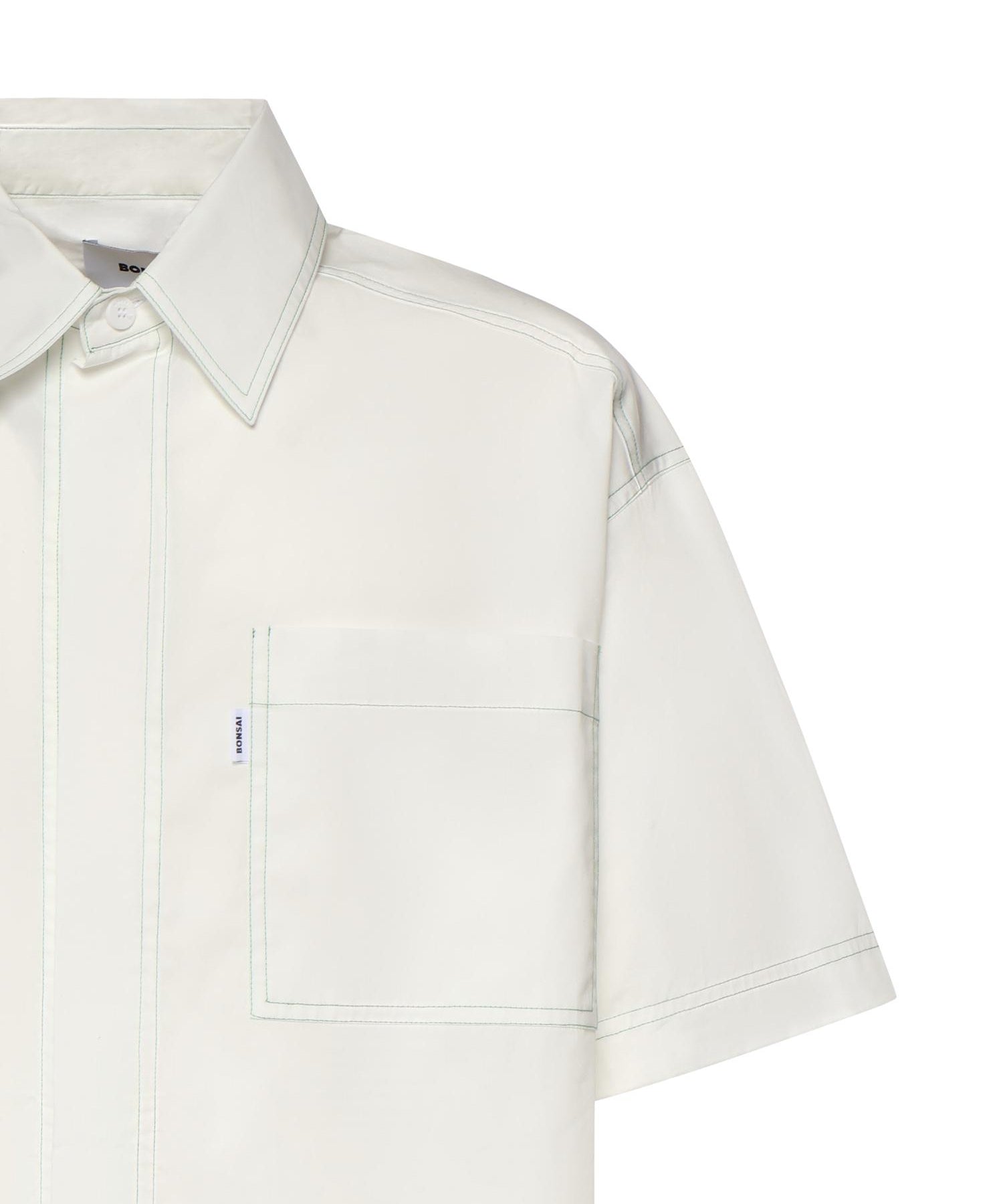 Camicia in cotone con stampa SH003005 LIGHT GREY BONSAI 