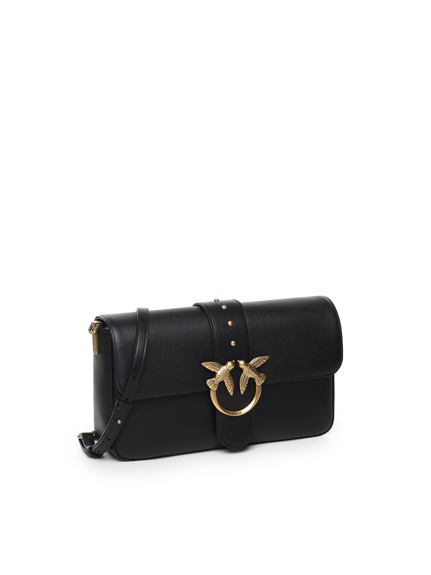 Borsa Love Bag One Slouchy in pelle 105823 A0QOZ99Q PINKO 